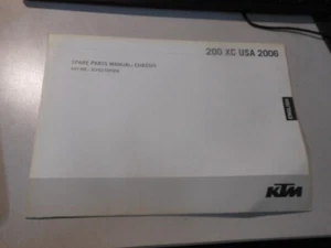 Chasis manual de piezas de repuesto de fábrica KTM 2006 200 XC EE. UU. 3CF6275F0EN - Imagen 1 de 7