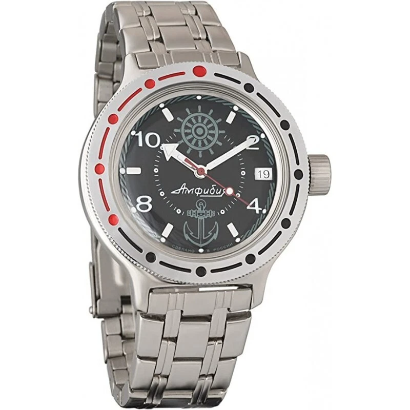 Russian Mechanical Automatic Wrist Watch Vostok Amphibian Diver 420526