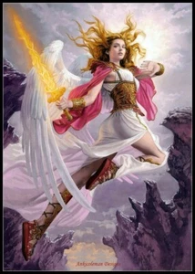 Uriel - DIY Chart Counted Cross Stitch Patterns Needlework 14 ct Aida DMC Color  - Picture 1 of 2