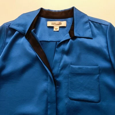 Diane Von Furstenberg Woman's Blouse / Shirt size MED - EXCELLENT CONDITION — 第 1/4 张图片