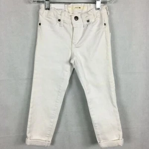 NWT Joes Jeans Girls Sz 6 White Stretch Ankle Jegging Skinny Adjustable Waist - Picture 1 of 12
