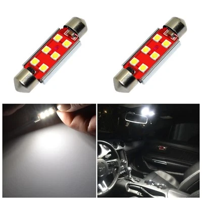 Alla Lighting 2pc 1600LM 6-LED Dome Map/ Courtesy /Trunk Cargo Light Bulbs,White - Изображение 1 из 4