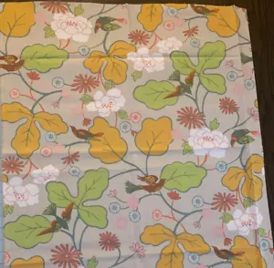 Echino Bird Cotton Canvas Japanese Print by Etsuko Furuya 32" X 23" - Picture 1 of 3