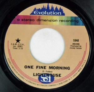 Lighthouse, One Fine Morning - Little Kind Words, Evolution 45rpm 1048 - Picture 1 of 1