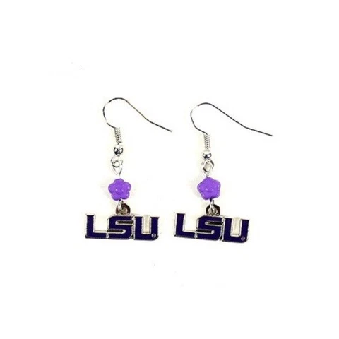 LSU Tigers NCAA Sophie Style Dangle Earrings Cover