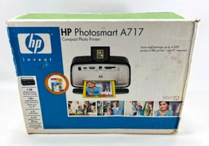 HP Photosmart A717 Compact Photo Printer Photos up 5x7" - Brand New Sealed BOX! - Picture 1 of 11