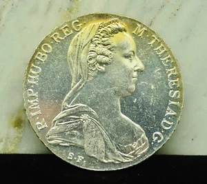 1780 Austria Maria Theresa Silver One Thaler Restrike KM#T1 - Picture 1 of 6