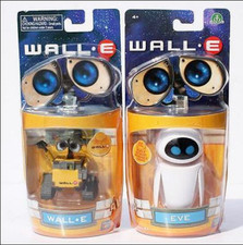 New Lot 2 pcs Wall-E Eve Pixar Action figure Toys Robot Mini Figures Set