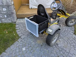 Berg GoKart Box mit Deckel, Kettcar, Dino Toys, Tretauto schwarz - Bild 1 von 7