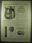 1922 Davis Boring Tool Ad - Expansion Tools And Reamers