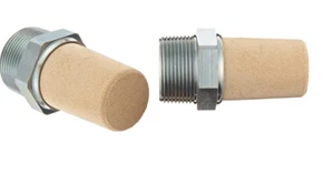 Parker EM125 Muffler Filter 1-1/4" Set of 2 Exhaust Noise Meter Valve Port Bronz - Picture 1 of 1