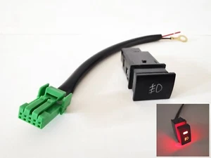 For 2020-2021 Nissan Sentra Fog Light Push Switch Button Wire Red LED Indicator - Picture 1 of 12