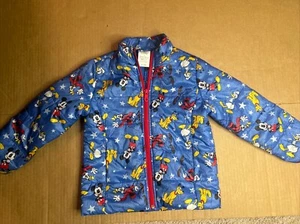 DISNEY Character Puffer Coat Winter Jacket Size Youth 4 Mickey Mouse Goofy - Picture 1 of 8