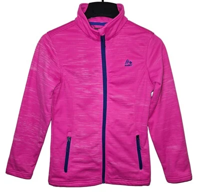 RBX Pink Long Sleeve Full Zip Fleece Lined Coat Girl's Size XL - Image 1 of 4
