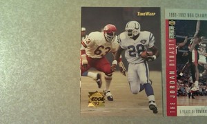 Willie Lanier Morgan State Marshall Faulk San Diego 1995 Edge Time Warp OVERSIZE