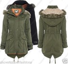 NEW Womens OVERSIZED HOOD PARKA Ladies JACKET COAT FISHTAIL Size 8 10 12 14 16