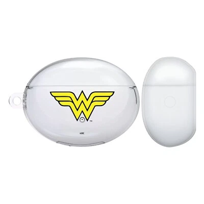 WONDER WOMAN DC COMICS LOGOS CLEAR HARD CRYSTAL COVER CASE FOR HUAWEI FREEBUDS - Image 1 of 4