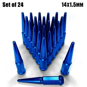 (24) Blue Spike Lug Nuts 14x1.5 fit GM K1500 Trucks Sierra Silverado 1500 6BL1 - Bild 1 von 8