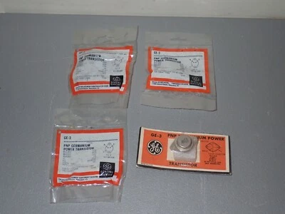 4x NOS General Electric PNP Germanium Power Transistors - Image 1 of 4