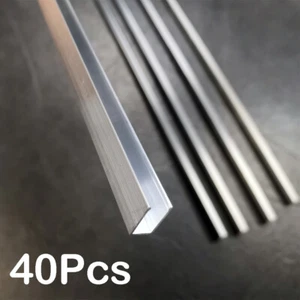 40Pcs For 6x12mm LED Neon Rope Light 3.3' Aluminum Mount Holder Channel Track - Picture 1 of 8