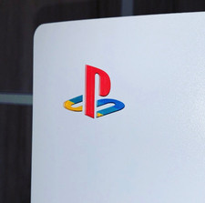 PlayStation 5 Retro Look Coloured Sticker Underlay. PS5