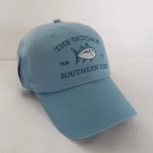 Southern Tide Big Iconic Fish Skipjack logo Adjustable Hat Ball Cap Light Blue M - Picture 1 of 5