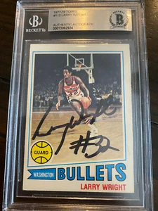 Larry Wright #112 signed autograph auto 1977-78 Topps Card Beckett Cert Slabbed - Picture 1 of 3