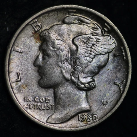 1930-S Mercury Silver Dime CHOICE UNC *UNCIRCULATED* MS FREE SHIPPING E261 XED Cover