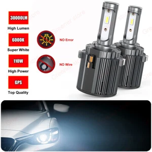 2x 55W H7 30000LM Car LED Headlight Lamp for VW PASSAT Golf Tiguan GTI 6000K - Picture 1 of 12