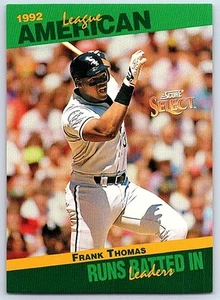 1993 Score Select Stat Leaders Frank Thomas Chicago White Sox #33 - Picture 1 of 2