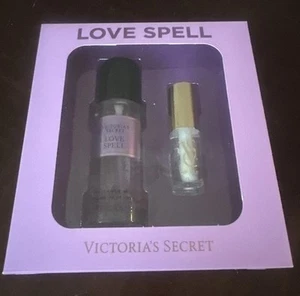 NEW Victoria’s Secret LOVE SPELL Mist & Clear Lip Gloss Duo Gift Set. Great Gift - Picture 1 of 8