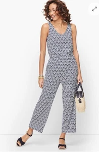 Talbots Jumpsuit Damen blau Twist Back Medaillon Größe XL - Bild 1 von 15