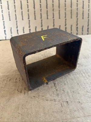 Tubo rectangular de acero 4 X 6 3/16" soporte de refuerzo de pared 3"+ largo F Foto 1 de 4