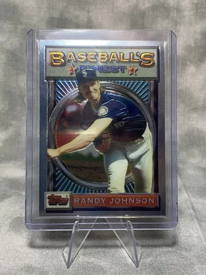 1993 Topps Finest - Randy Johnson #154 Seattle Mariners HOF - Image 1 of 4