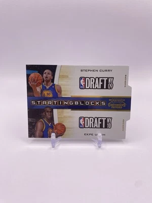 2010-11 Playoff Contenders Patches Stephen Curry Ekpe Udoh #2 Gold Die Cut #/99 - Image 1 of 2