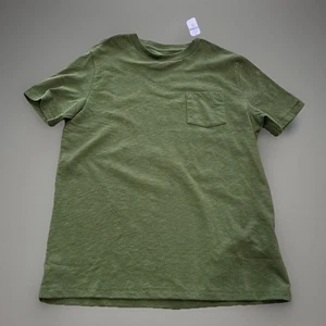 Gap Kids Blank Pocket T Shirt Youth Large Blue Cotton Army Green XL 12 Boys - Picture 1 of 6