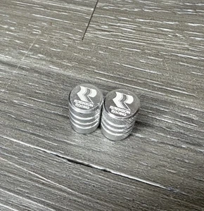 Robinson Old School Repop Silver Bike Schrader Valve Caps Aluminum BMX - Picture 1 of 1