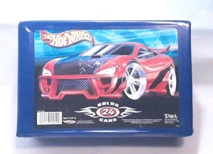 2002 Hot Wheels Auto Trage-/Reisekoffer blau, 2 Tabletts für 24 Autos - Tara Toys - Bild 1 von 13