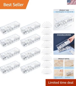 Detachable Cord Storage Box, 8 Pcs with Wire Ties - Picture 1 of 9