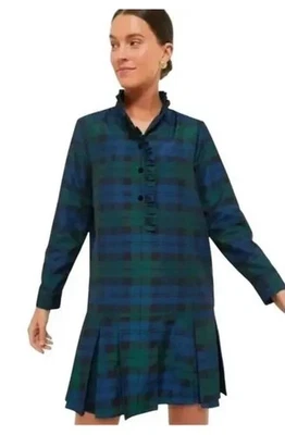 VESTIDO CAMISERO TUCKERNUCK BLACKWATCH CALLAHAN A CUADROS TALLA L - USADO EN EXCELENTE ESTADO Foto 1 de 4