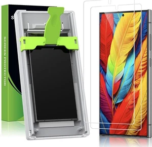 Paquete de 2 protectores de pantalla HD transparentes PET Esanik para Samsung Galaxy S24 Ultra - Imagen 1 de 7