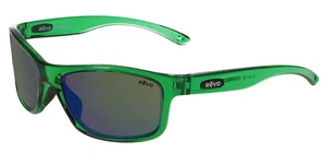 REVO Harness Sunglasses Clear Green Frame Polarized Green Lenses RE 4071 08 NEW - Picture 1 of 4