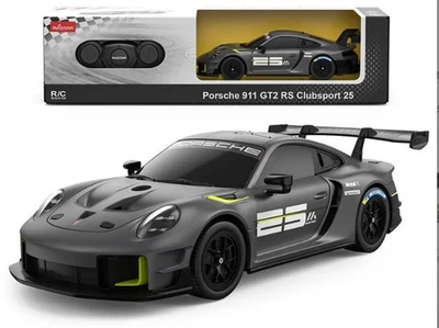 99700 Rastar RC 1:24 Porsche 911 GT2 Kids Remote Control Car - Grey - Image 1 of 4