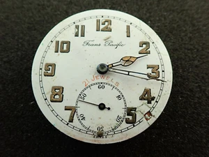 VINTAGE 16 SIZE TRANS PACIFIC LANGENDORF POCKET WATCH MOVEMENT - NOT RUNNING! - Picture 1 of 2