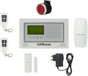 Sistema De Alarma Antirrobo Inalámbrico Kit Combinador Telefónico GSM SMS Sensor - Imagen 1 de 3