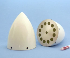 GFK Spinner Ø 127 mm weiß universell 2-3 und 4-Blatt Luftschrauben Simprop - Bild 1 von 1