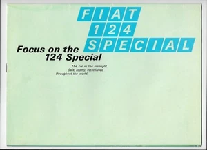 1970 Fiat 124 Special car brochure - Picture 1 of 16