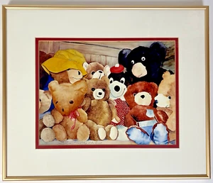 "Kumibären" Neun Bärenfreunde von Lois L McDonald signiert Litho 20/250 (c)1995 - Bild 1 von 19
