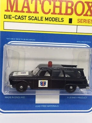 Vintage Lesney Matchbox 42 Custom Studebaker Police Car In Blister Pack. - Image 1 of 4