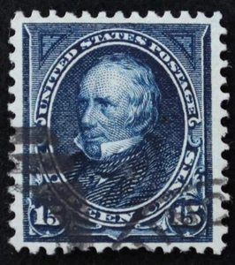 U.S. Used Stamp Scott #259 15c Clay. XF. Face-Free CDS Duplex Cancel. A Gem! - Picture 1 of 2